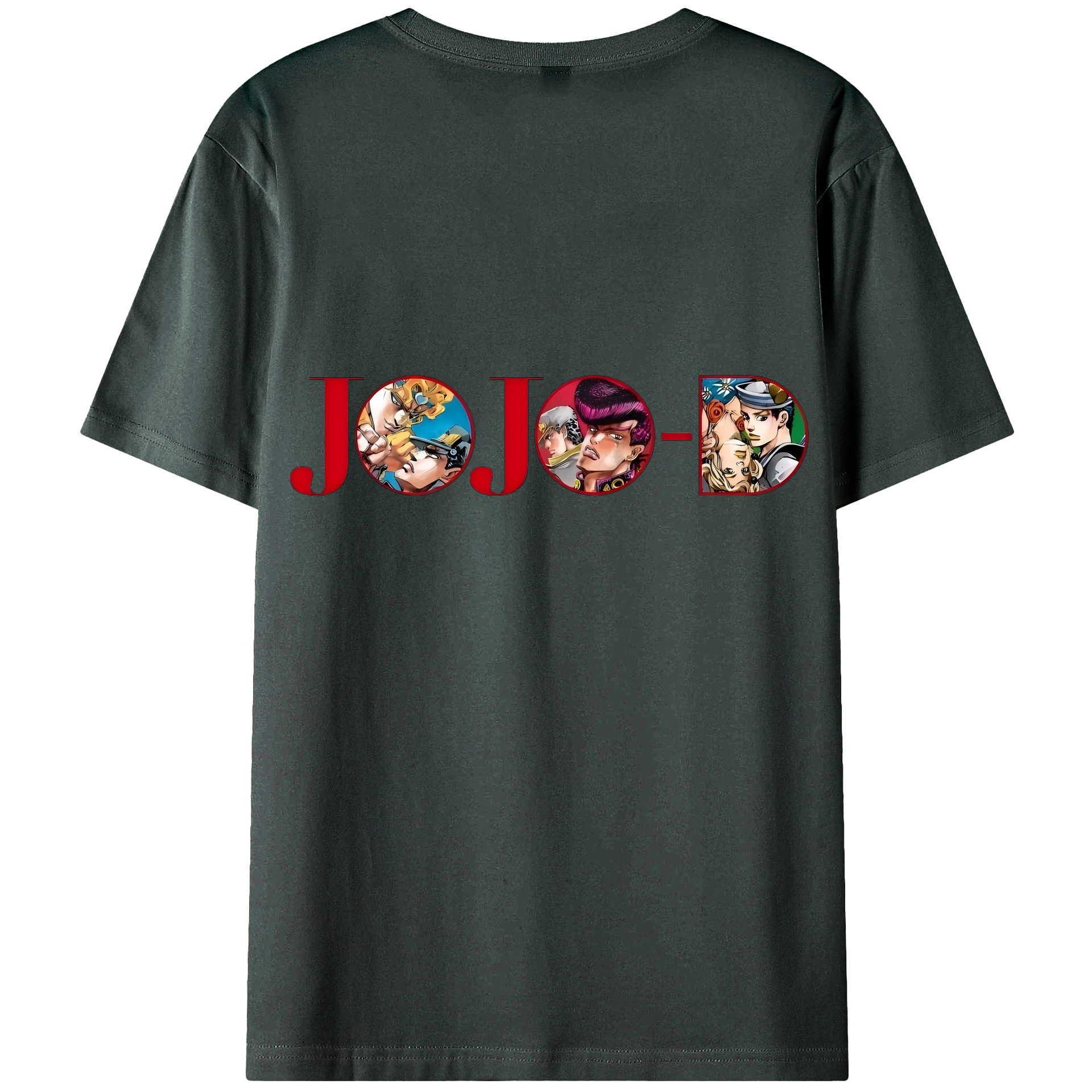 （画像用） ジョジョの奇妙な冒険 JoJo's Bizarre Adventure 綿100％ メンズ半袖Tシャツ（バックプリント） 通気性
